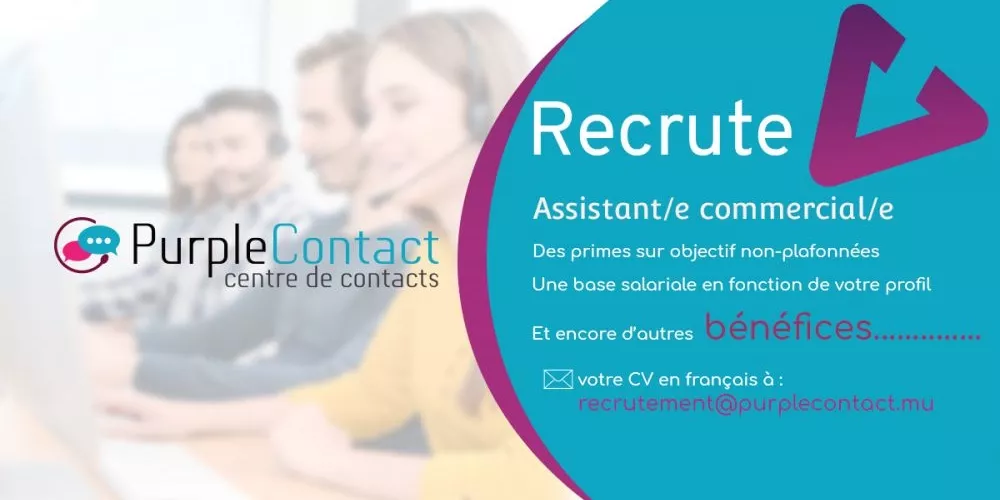 Recrutement assistant/e commercial/e