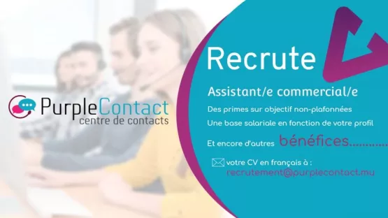 Recrutement assistant/e commercial/e